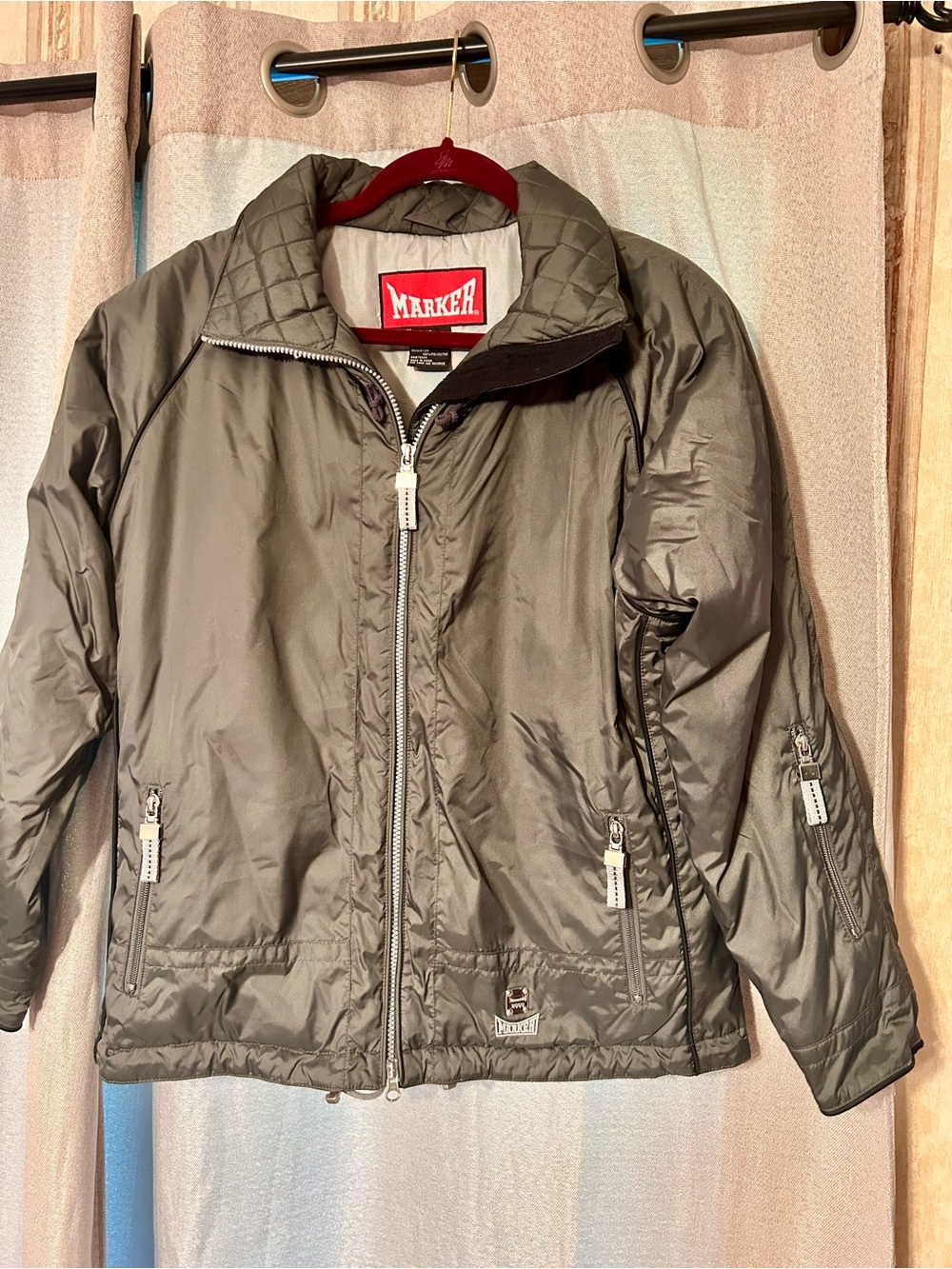 Marker Ladies ? Size 10 Quilted Olive Green Puffer Jacket